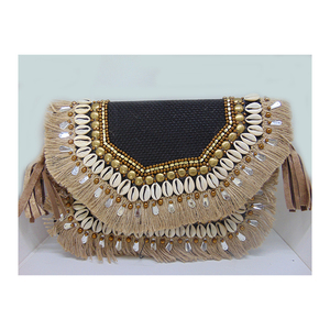 Sac bandoulière vintage bohème en coton ethnique fait à la main pour femmes, pochette messager à fermeture éclair à la mode, sac à bandoulière portable de grande capacité - Product Image 1