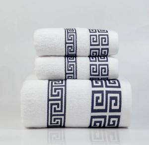 Ensemble de serviettes de bain en microfibre tissée rayée, absorbante, à séchage rapide, écologique, douce, style cabane, serviettes de plage, salle de bain d'hôtel - Product Image 5