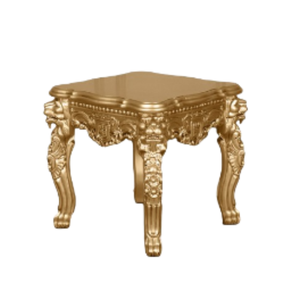 Table basse en bois massif carrée en or pour la fabrication de tables basses royales de meubles de luxe pour la maison en Indonésie - Product Image 1