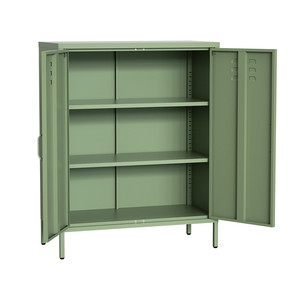 Buffet de cuisine en métal vert de luxe Buffet de rangement avec revêtement en poudre électrostatique Usage domestique - Product Image 3