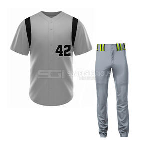Uniforme de Béisbol Más Vendido 2025, MOQ Bajo, Servicio OEM, Transpirable, Estilo Moderno, Uniforme de Béisbol Cómodo en Venta - Product Image 5