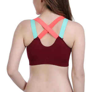 Sujetador al por mayor para mujer, sujetador de yoga para entrenamiento de mujer, top de entrenamiento deportivo para gimnasio, ropa deportiva, Sujetador deportivo - Product Image 2