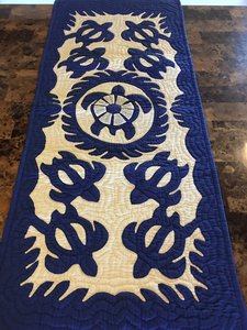 Couvertures en coton matelassées imprimées brodées à la main attrayantes Couvertures hawaïennes faites à la main avec des imprimés de tortues Indien - Product Image 4