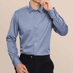 เสื้อคอตตอน100% สำหรับผู้ชาย, เสื้อคอตตอนระบายอากาศได้ดีปกตั้งพิมพ์ลายมีสไตล์ปรับแต่งได้เสื้อธรรมดาขายส่ง - Product Image 5