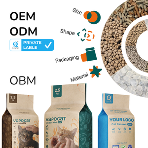 Litière pour chat VapoCat en fibres de coco écologiques, granulés 2,5 kg, toutes races, prête à être expédiée - Product Image 2