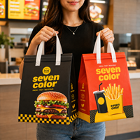 Sacs isothermes jetables de qualité alimentaire personnalisés, sacs à emporter, emballages pour la livraison de nourriture en restaurant