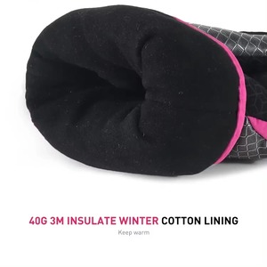 Gants de ski d'hiver pour hommes de haute qualité coupe-vent et imperméable en cuir PU thermique chaud pour les sports de neige meilleur taux compétitif - Product Image 2