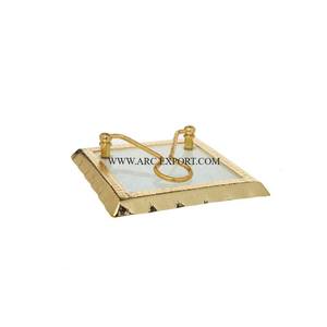 Support de rangement de mouchoirs en aluminium et marbre pour la décoration de table Meilleure vente Porte-papier de soie de mariage fait main au design unique - Product Image 3