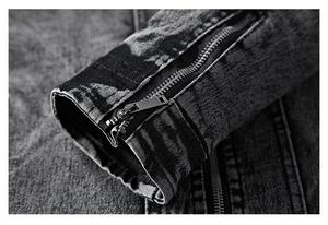 Veste en jean respirante de haute qualité pour homme, design original, séchage rapide, avec logo sur le devant, pour l'hiver - Product Image 6