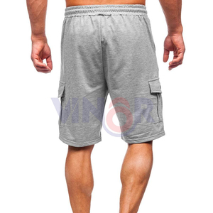 กางเกงขาสั้นผ้าคอตตอนระบายอากาศได้ดีสำหรับผู้ชายกางเกงขาสั้นคาร์โก้หลายกระเป๋าแบบแห้งเร็วยืดหยุ่นขนาดใหญ่พิเศษแบบปรับแต่งได้สำหรับฤดูร้อน - Product Image 4