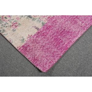 พรมตุรกีขนาด 3.9x7.5 ฟุต ลายจุดสีชมพู สไตล์วินเทจ - Product Image 5