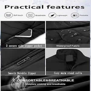 Manteau pour hommes de grande taille, vente en gros, à la mode, décontracté et confortable, veste bouffante à bulles fabriquée par vêtements de sport - Product Image 6