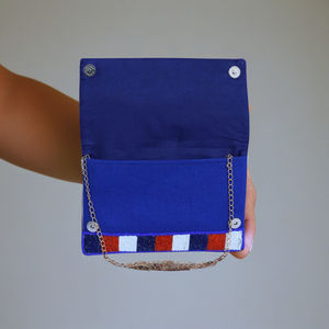 Pochette perlée en cristal faite à la main de qualité exportée pour les femmes sac à main de luxe pour les femmes sac à main élégant en perles - Product Image 3