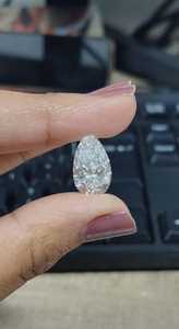 เพชรเลี้ยงในห้องปฏิบัติการ 6 กะรัต ทรงลูกแพร์ ความสะอาดระดับ VS1 สี E F คุณภาพสีดีที่สุด ราคาขายส่งจากผู้ผลิตโดยตรง - Product Image 2