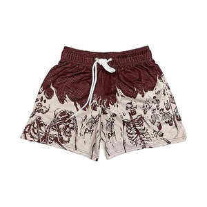 Pantalones cortos de material transpirable de primera calidad para hombres/Diseña tus propios pantalones cortos de lavado ácido para hombres a precio al por mayor - Product Image 2