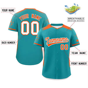 2025 haute qualité personnalisé couleur unie vêtements de Baseball bouton vers le bas personnalisé cousu nom numéro Baseball maillot ZOHAN CRÉATIONS - Product Image 4