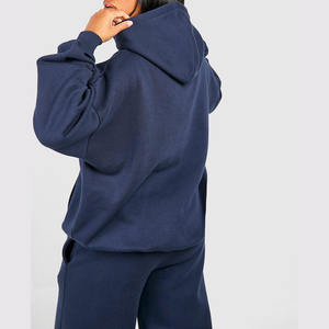 Sudadera con capucha y cremallera ligera de manga larga para mujer, chaqueta deportiva ajustada de mezcla de algodón suave para correr, yoga o uso diario - Product Image 3