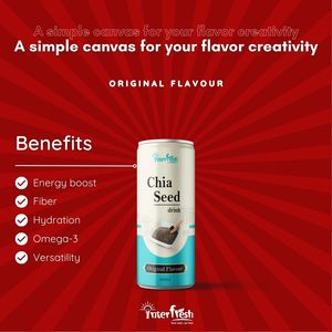 Bebida de Semillas de Chía de 320 ml, Sabor Original de Interfresh Vietnam, Fabricante de Bebidas y Servicio Global OEM ODM - Product Image 2