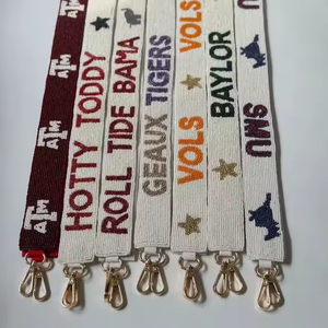 Elegante correa de cuentas personalizada ganchos desmontables hermandad de mujeres Gameday bolsa Correa artesanías MD cinturón personalizado accesorios juegos de regalo - Product Image 1