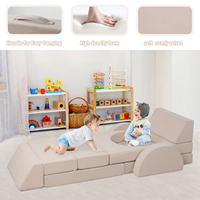 Canapé modulaire pour enfants confortable et moderne, blocs de mousse haute densité pour l'escalade des tout-petits - Utilisation dans le salon, à l'école, respectueux de l'environnement