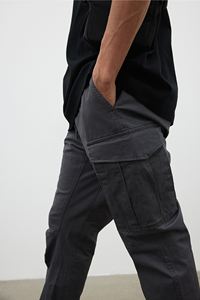 Pantalon de jogging Cargo 100% coton de haute qualité pour hommes, avec cordon élastique, taille confortable - Product Image 5