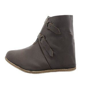 Venta caliente de alta calidad personalizado equitación 100% cuero genuino vikingo zapatos medievales - Product Image 1