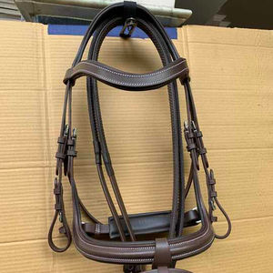 Nueva brida de cuero de caballo inglesa personalizada, brida de último diseño con equipo de brida de cuero de caballo, botas de caballo nuevas - Product Image 1