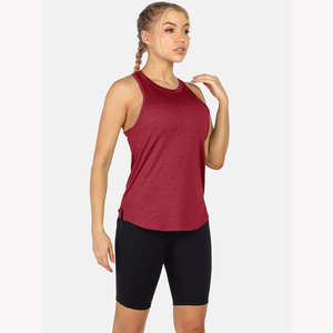 Camiseta sin mangas de gimnasio para mujer, ropa de entrenamiento de Yoga de verano de calidad profesional, deporte de moda de punto transpirable al por mayor - Product Image 5