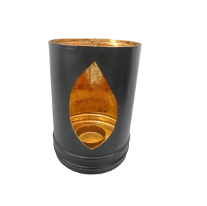 Nouvel arrivage de support votif rond en fer/jute T Lite décoratif de Noël en feuille d'or pour le salon et la décoration de table - Product Image 5