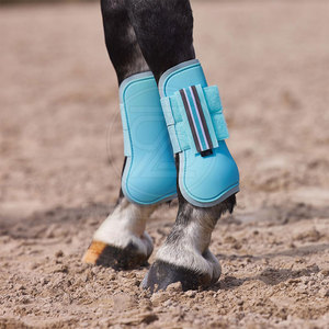 Bottes de tendon de cheval de protection avec sangles de fixation faciles pour l'équitation quotidienne Bottes de tendon de cheval respirantes avec coque extérieure solide - Product Image 6