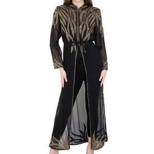 Kaftan de diseño de lujo, ropa islámica, vestido largo hecho a mano, caftán, vestido anti-pilling, ropa árabe Abaya, aniversario de boda - Product Image 1