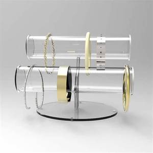 Soporte de exhibición de joyería de acrílico transparente desmontable en forma de T de moda Perspex pulsera brazalete soporte de exhibición para tienda - Product Image 3