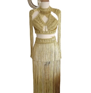 ชุดเดรสสตรีสำหรับเจ้าสาวของคุณชุดเดรสชายหาดผ้าคอตตอนทอด้วยมือเสื้อผ้างานเทศกาลเสื้อเกาะอก - Product Image 1