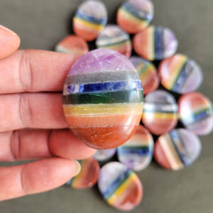 Piedras de Ágata Natural Talladas con los 7 Chakras, Piedras de Cristal Reales para la Sanación con Reiki, Piedras Pulidas para el Amor y la Sanación - Product Image 2