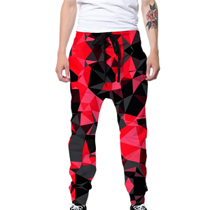 Breathable Lightweight Straight Casual Mid Waist Sublimation Sweatpants Solid Color Stylish Men Thobes Sublimated 3D Sweat Pants - Product Image 6