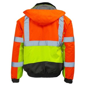 Chaqueta DE SEGURIDAD reflectante de alta visibilidad con logotipo personalizado, impermeable, transpirable, resistente al calor - Product Image 6