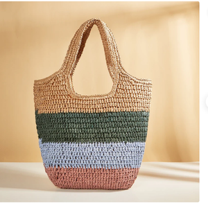 Bolso de Playa de Ganchillo Estilo Boho Artístico, Bolso de Playa de Macramé con Diseño de Margaritas, Directo del Proveedor Indio - Product Image 2