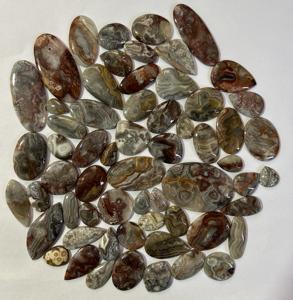 Meilleure qualité taille personnalisée lâche Agate cristal gravier fou dentelle mélange forme poli pierre naturelle Cabochon fabrication de bijoux - Product Image 3