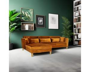 โซฟาไม้คูซั่มอาร์ตสําหรับบ้านที่สวยงามของคุณด้วยหนังบริสุทธิ์และขนาดและสีที่กําหนดเองได้ - Product Image 1