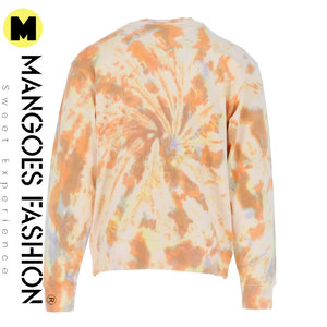 Sweat-shirt arc-en-ciel tie-dye en couleurs pêche et multi | Col rond, manches longues, passementerie côtelée | Sweat-shirt à motifs tendance - Product Image 5