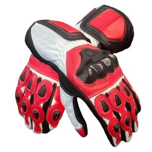 Haute qualité nouveau Design noir/bleu véritable peau de chèvre cuir moto gants étanche vêtements de sport moto Auto course porter - Product Image 5