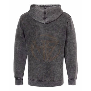 Vente directe d'usine 2025, sweats à capuche pour hommes en denim délavé, logo personnalisé, sweats à capuche en denim délavé uni pour hommes - Product Image 2