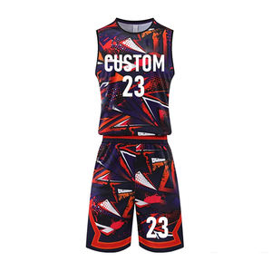 Uniforme de baloncesto impreso con logotipo personalizado, moda de tendencia, calidad premium, tasa ajustable de fábrica, buena venta - Product Image 1
