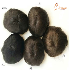 Prótesis Capilar Masculina Transpirable con Base de Seda, Sistema de Reemplazo de Cabello 100% Remy Brasileño, Línea Capilar Natural, Toupee Afro Natural - Product Image 1