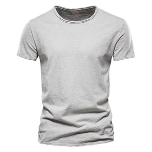 T-shirt pour hommes T-shirt col rond personnalisé pour hommes 160/170 Gsm chemises de sport en coton - Product Image 2