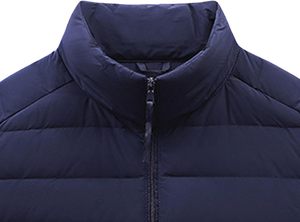 Chaqueta acolchada de talla grande de alta calidad, transpirable, clásica, Unisex, para invierno, sólida, impermeable, con cuello levantado, logotipo frontal para hombre - Product Image 3