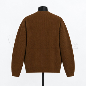 Suéter Cárdigan de Punto para Hombre, Cuello en V, Botones al Frente, Manga Larga, Estilo Casual, Tejido de Punto Acanalado, Fabricante Mayorista - Product Image 2