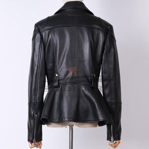 Increíble ropa de calle Chaquetas de moda para mujer Ropa de cuero Tallas grandes Estilo de moda Abrigo de lona para uso diario - Product Image 3