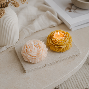 Candela Artigianale a Forma di <span class=keywords><strong>Peonia</strong></span> in Cera di Soia Profumata, Ornamento Creativo per Aromaterapia, Regalo Personalizzabile per <span class=keywords><strong>la</strong></span> Festa degli Insegnanti - Product Image 1