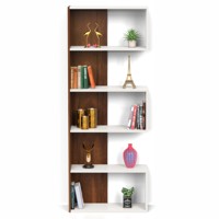 Nouveauté : Bibliothèque en bois Novebuk, étagère à livres, organisateur, bibliothèque avec étagères pour la décoration, à poser au mur ou sur le sol